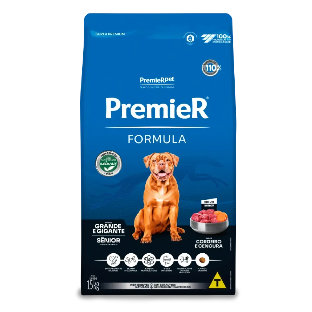 Ração Premier Fórmula Cão Sênior Raças Grandes 15kg