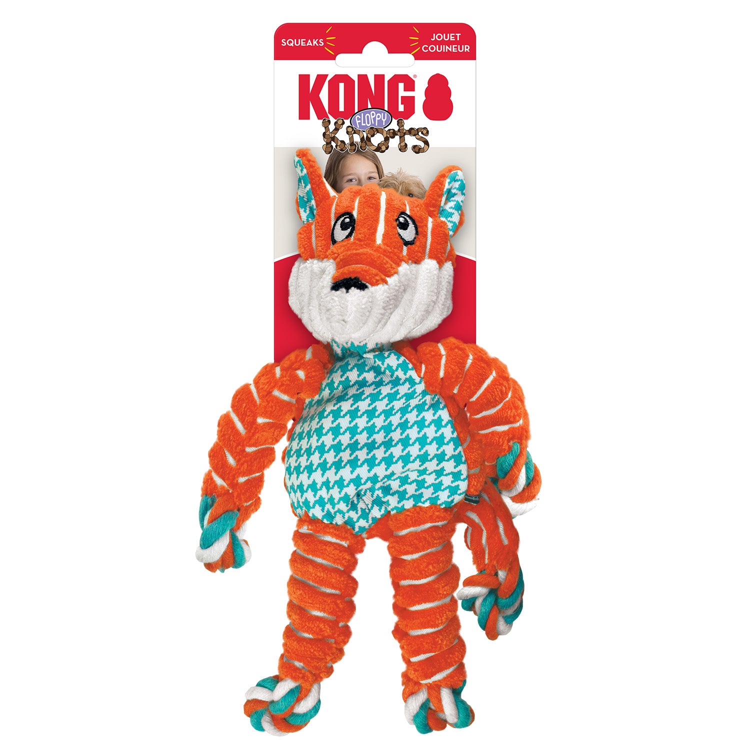 Brinquedo para Cachorro KONG Floppy Knots Fox Small/Medium