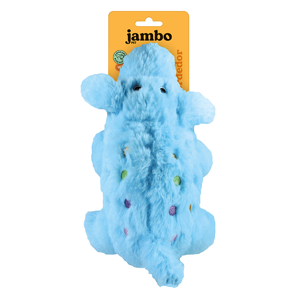 Brinquedo para Cachorro Modedor Pelúcia Pig Fofo Jambo Azul