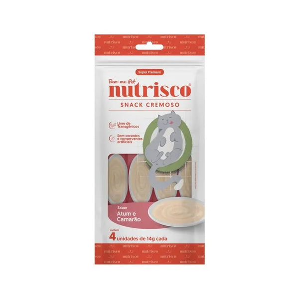 Petisco para Gato Snack Cremoso Nutrisco Atum e Camarão 56g