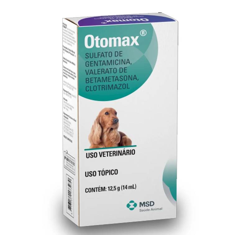 Pomada Otológica para Cachorro Otomax MSD 12,5g