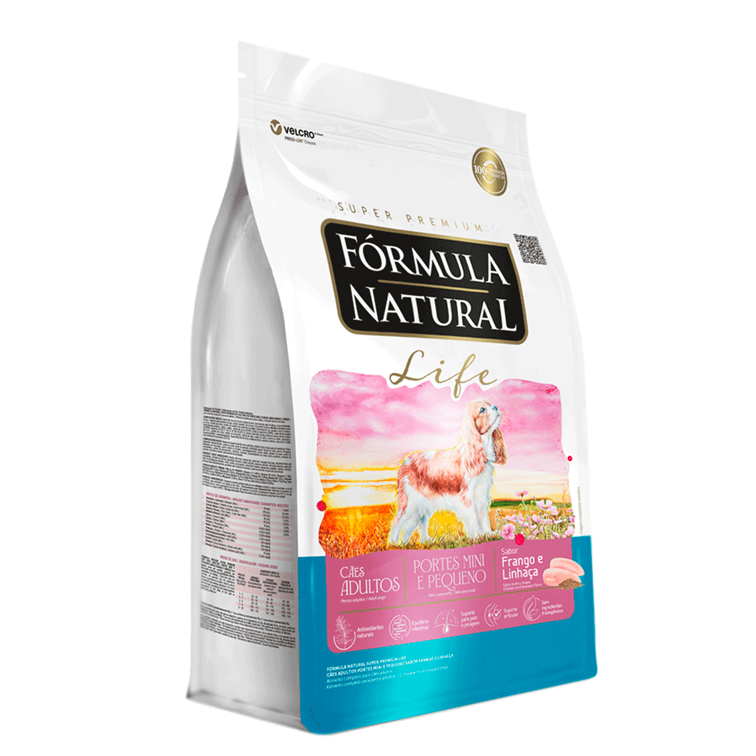 Ração Fórmula Natural Life Cães Adultos Raças Mini e Pequena 2,5kg