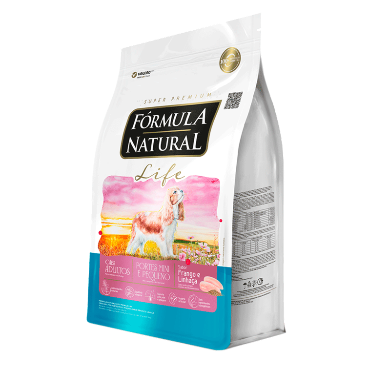 Ração Fórmula Natural Life Cães Adultos Raças Mini e Pequena 2,5kg