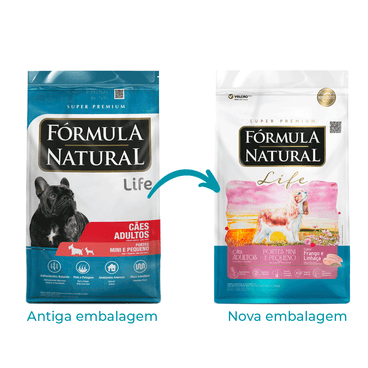 Ração Fórmula Natural Life Cães Adultos Raças Mini e Pequena 2,5kg