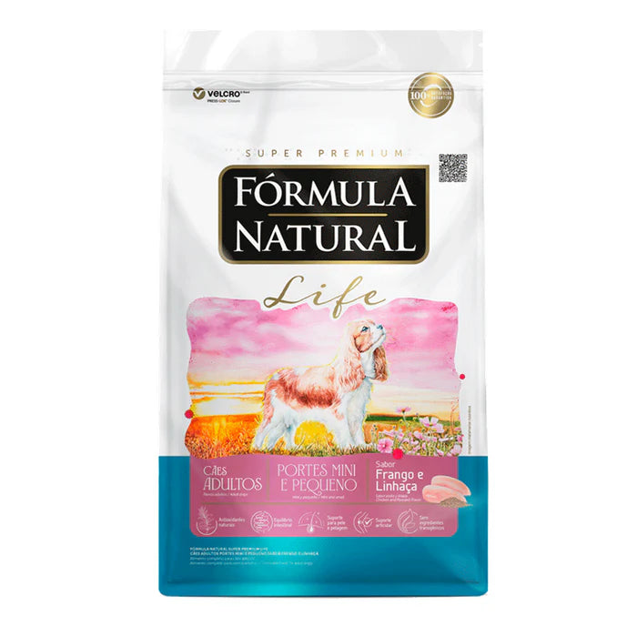 Ração Fórmula Natural Life Cães Adultos Raças Pequenas e Mini 10kg