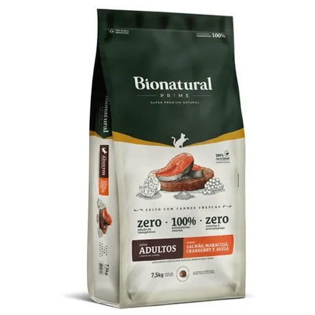 Ração BioNatural Prime Gatos Adultos Castrados Salmão 7,5kg