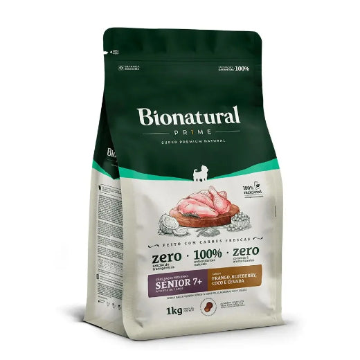 Ração Bionatural Prime Cães Sênior 7+ Raças Pequenas Frango 1kg