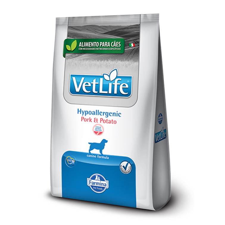 Ração Farmina Vet Life Hypo Pork & Potato Cão 10,1kg