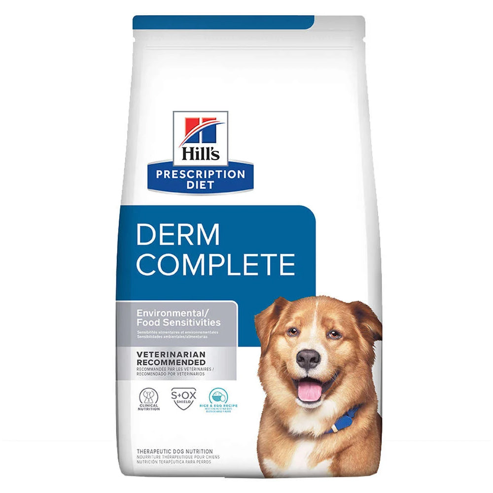 Ração Hill's Prescription Diet Derm Complete Pele e Alergias Alimentares para Cães 2,94kg