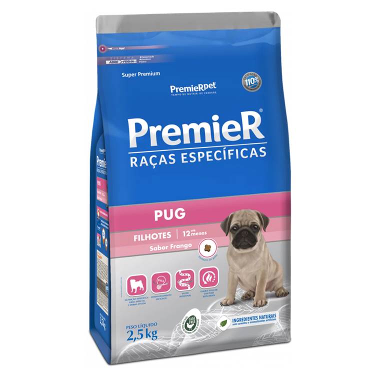 Ração Premier Raça Específica Pug Filhote 2,5kg