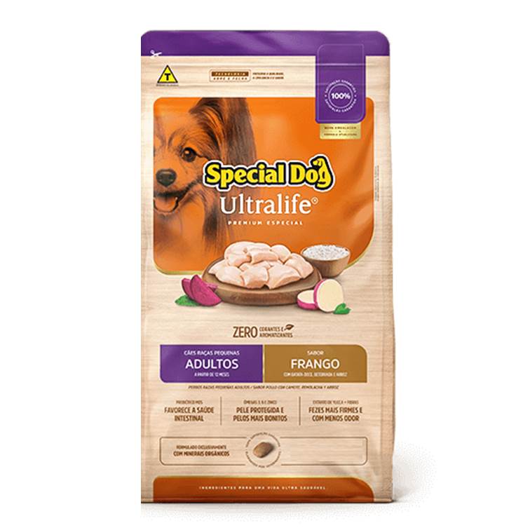 Ração Special Dog Ultralife Cães Raças Pequenas Adulto Frango 10,1kg