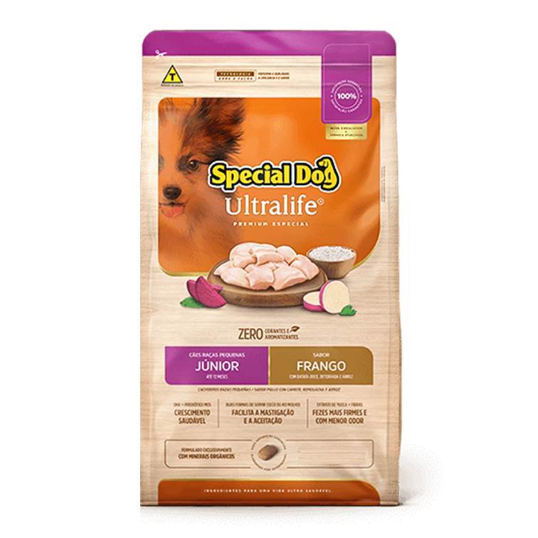 Ração Special Dog Ultralife Cães Raças Pequenas Filhotes Frango 1kg