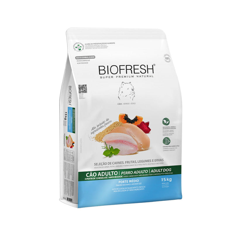 Ração Biofresh Cães Adultos Raças Médias 15kg