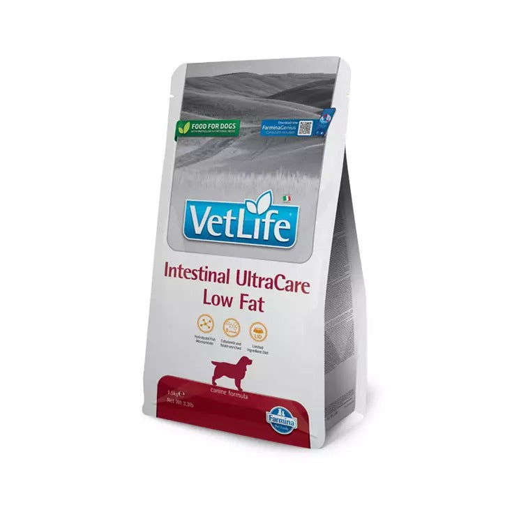 Ração Farmina Vet Life Adulto Ultracare Low Fat Cão Mini 1,5kg