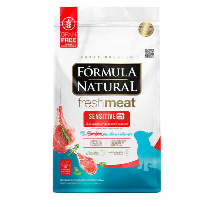Ração Fórmula Natural Fresh Meat Sensitive Cães Adultos Raças Pequenas e Mini 1kg