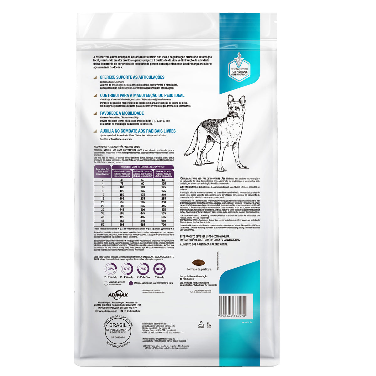 Ração Fórmula Natural Vet Care Osteoartrite para Cães com Predisposição a Problemas Articulares 2kg