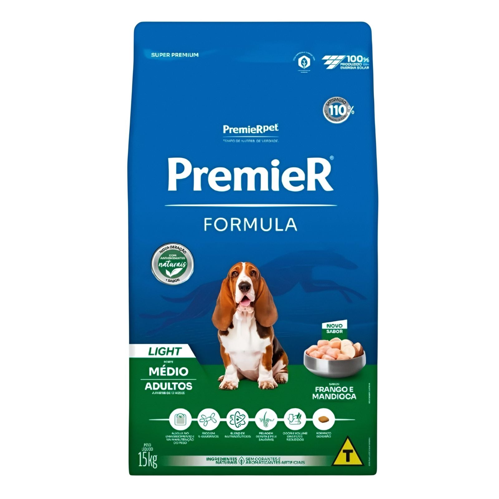 Ração Premier Fórmula Cão Adulto Light Raças Médias 15kg