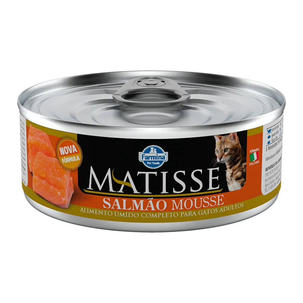 Alimento Úmido Farmina Matisse Salmão Mousse Gatos Adultos 85g