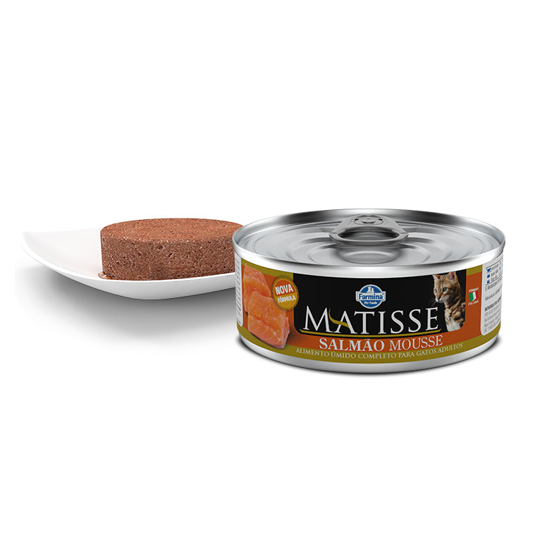 Alimento Úmido Farmina Matisse Salmão Mousse Gatos Adultos 85g