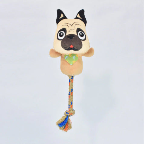 Brinquedo com Corda Ferpa Pets Cachorro Pug