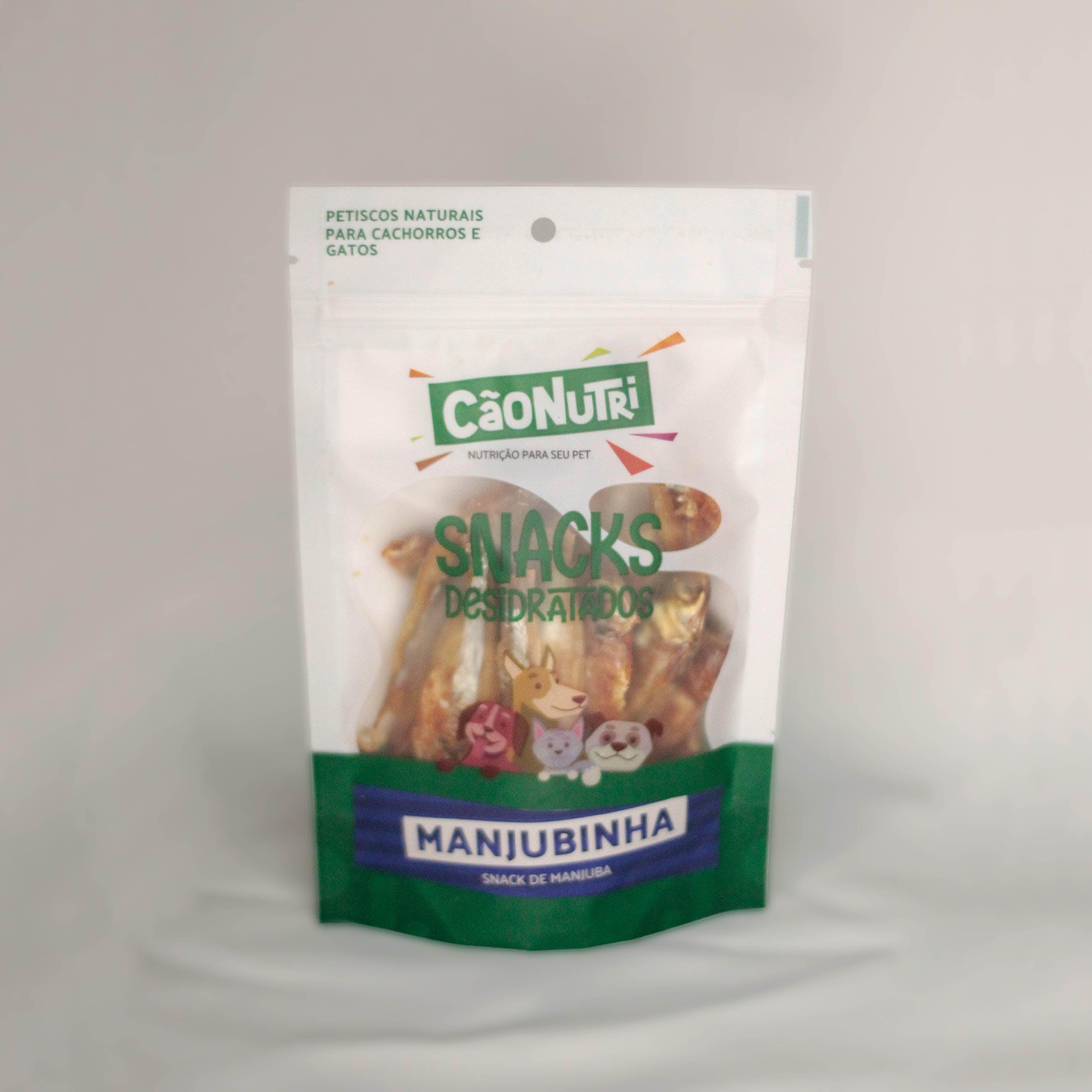 Petisco Natural Cão Nutri Snacks Desidratados Manjuba 60g