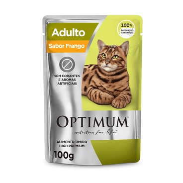 Alimento Úmido Optimum Gatos Adultos Frango 85g