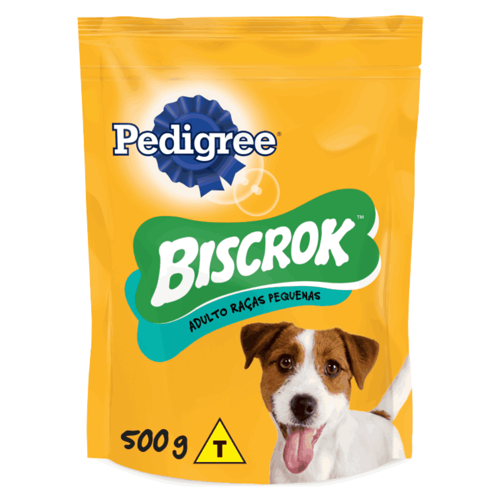 Biscoito Pedigree Biscrok Cachorros Adultos Raças Pequenas 500g