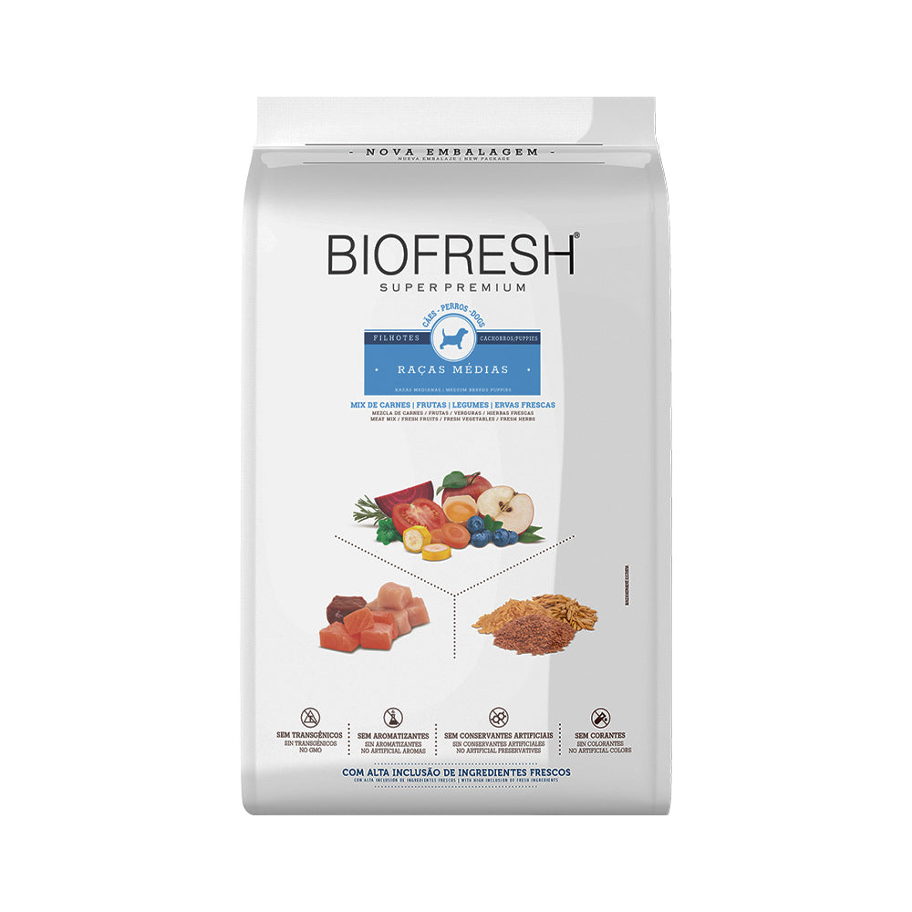 Ração Biofresh Cães Filhotes Raças Médias 10,1kg