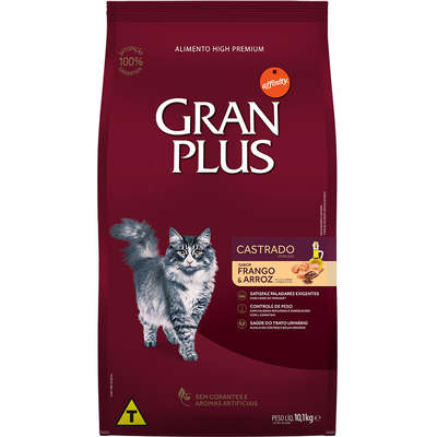 Ração GranPlus Gatos Castrados Frango 3kg