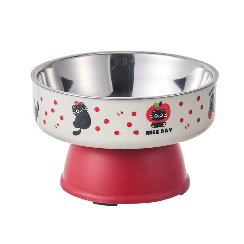 Comedouro Elevado para Cães e Gatos Cute Inox