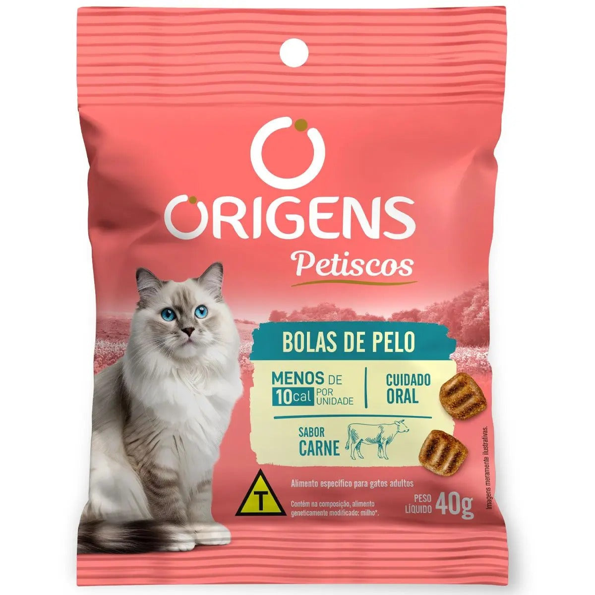 Petisco Origens Cat Bola de Pelo 40g