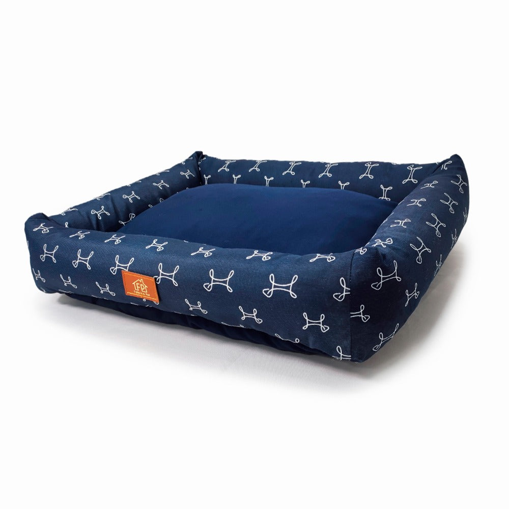 Cama Retangular Fábrica Pet Carmel Azul P