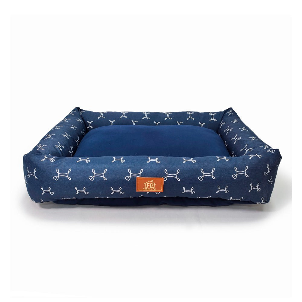 Cama Retangular Fábrica Pet Carmel Azul P