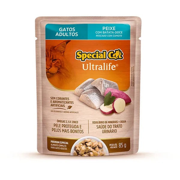 Alimento Úmido Special Cat Ultralife Gatos Adultos Peixe 85g