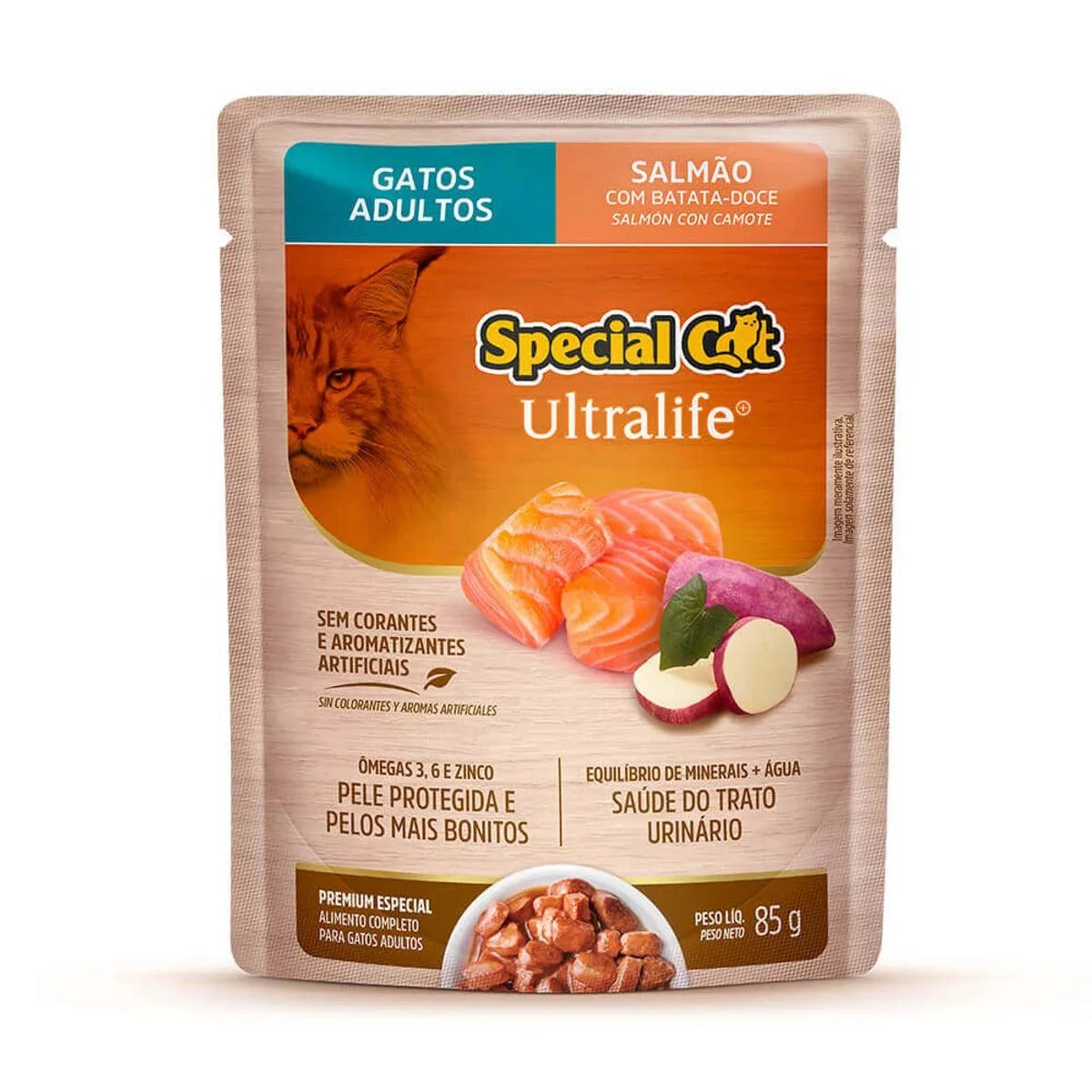 Alimento Úmido Special Cat Ultralife Gatos Adultos Salmão 85g