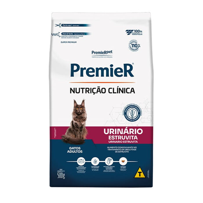 Ração Premier Nutrição Clínica Urinário Gato Adulto 500g
