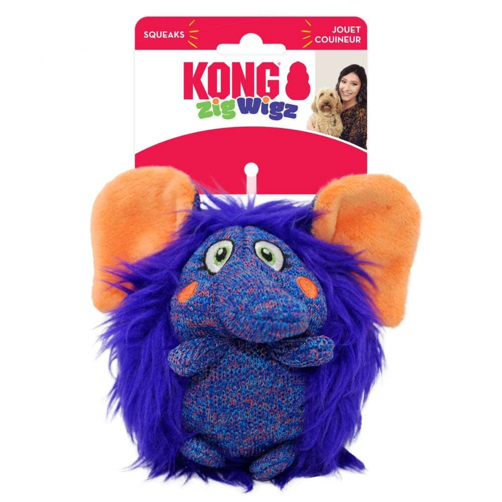 Brinquedo para Cachorro KONG Zigwigz Elephant Medium