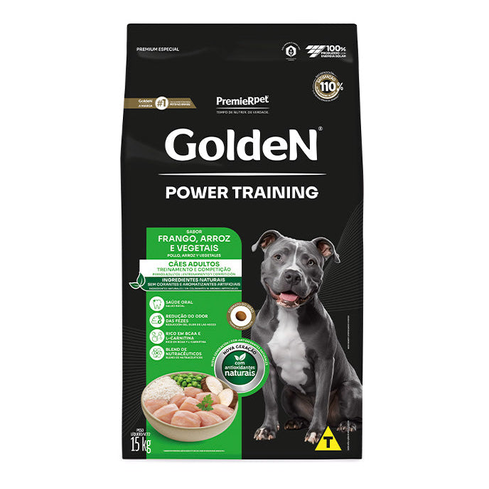 Ração Golden Fórmula Power Training Cães Adultos 15kg