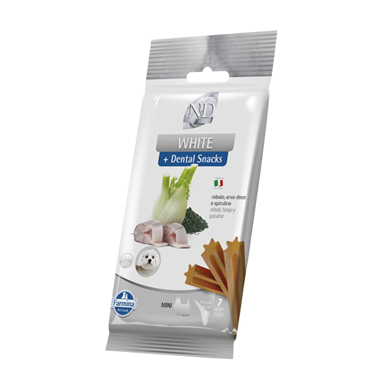 Snack N&D White Robalo Cães Adultos Mini 60g