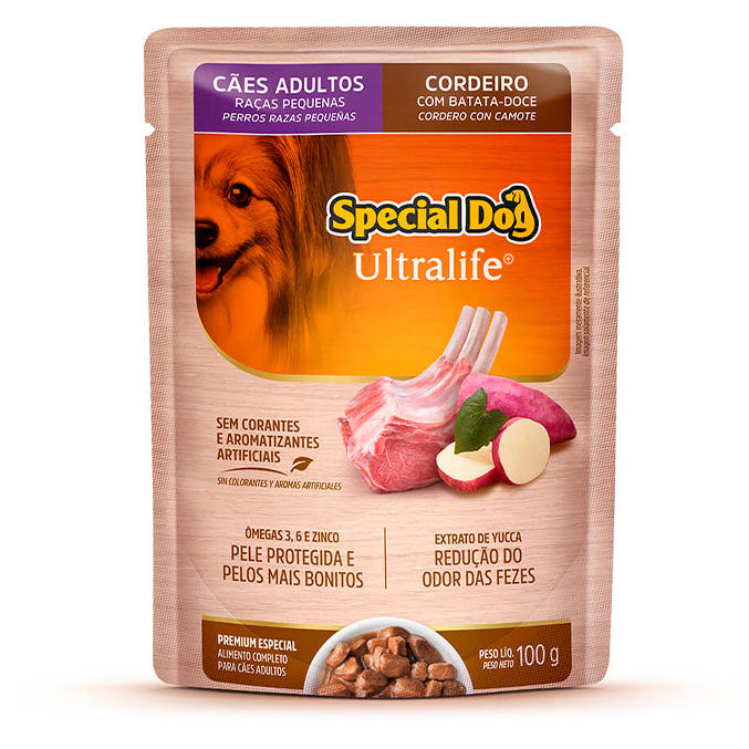 Alimento Úmido Special Dog Ultralife Cães Adultos Raças Pequenas Cordeiro 100g