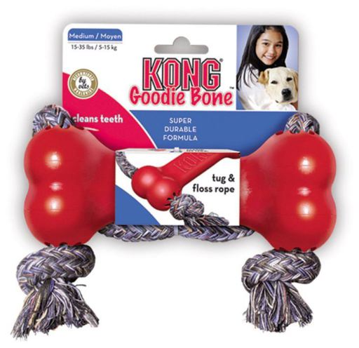 KONG Goodie Osso com corda Pequeno