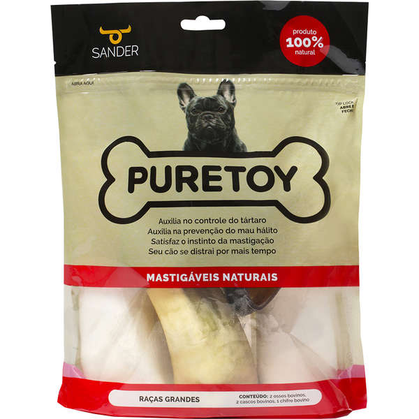 Kit Puretoy Mastigáveis Naturais para Raças Grandes