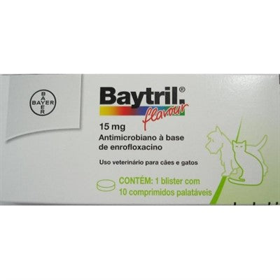 Medicamento Baytril Flavour 15mg Bayer