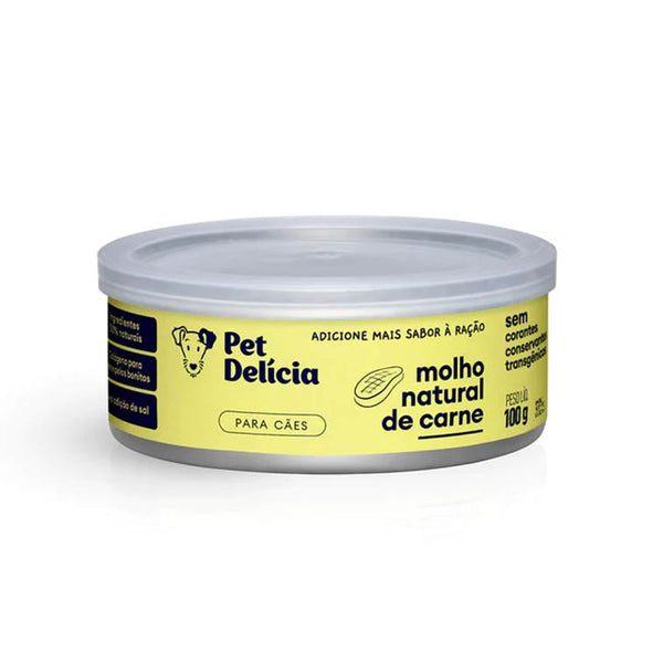 Alimento Natural Pet Delícia para Cães Molho de Carne 100g