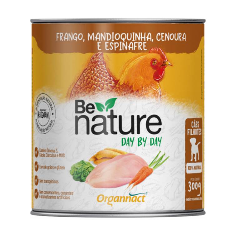 Alimento Úmido Be Nature Organnact Day By Day Cães Filhotes 300g