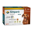 Antipulgas Cães Simparic 20mg 5,1 a 10kg 1 comprimido