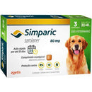 Antipulgas Cães Simparic 80mg 20,1 a 40kg 3 comprimidos