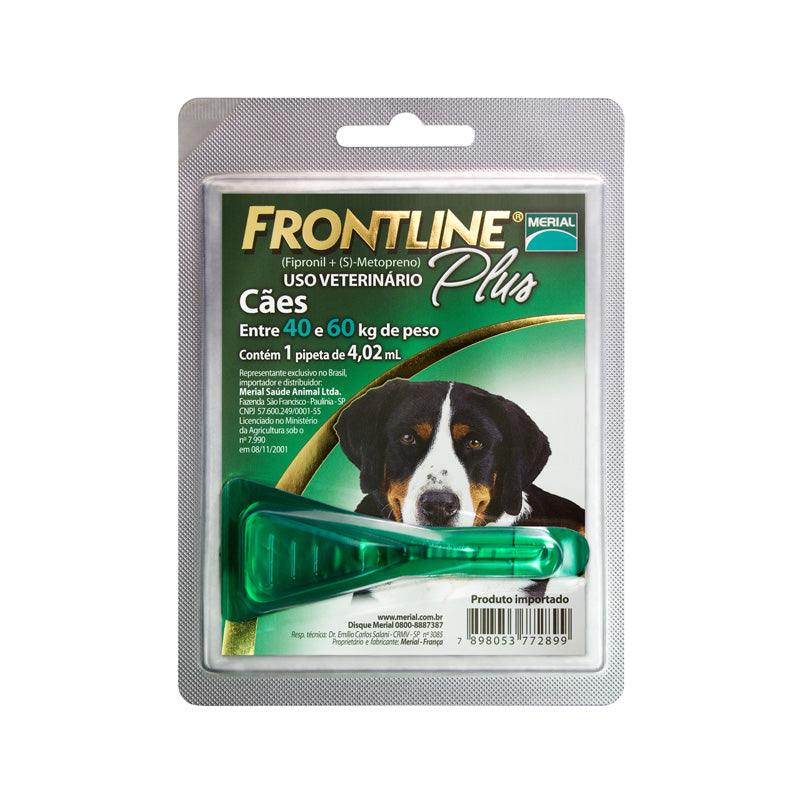 Antipulgas e Carrapatos Frontline Plus para Cães de 40 a 60kg