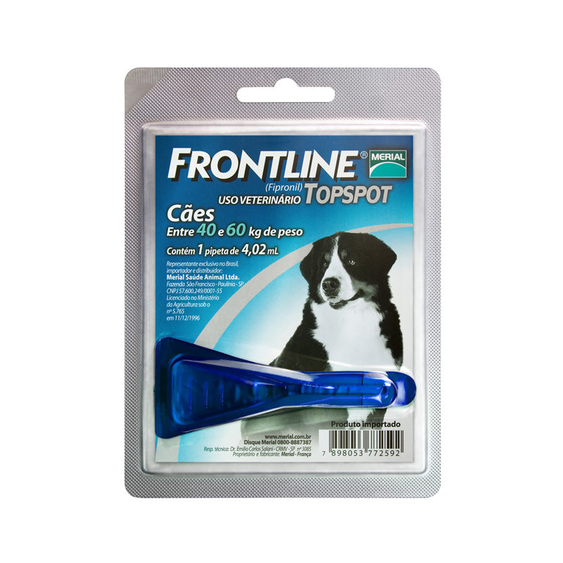 Antipulgas e Carrapatos Frontline Topspot para Cães de 40 a 60kg