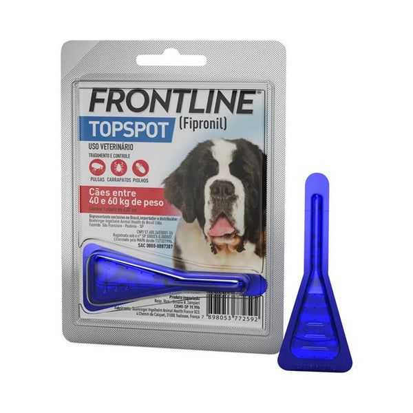 Antipulgas e Carrapatos Frontline Topspot para Cães de 40 a 60kg